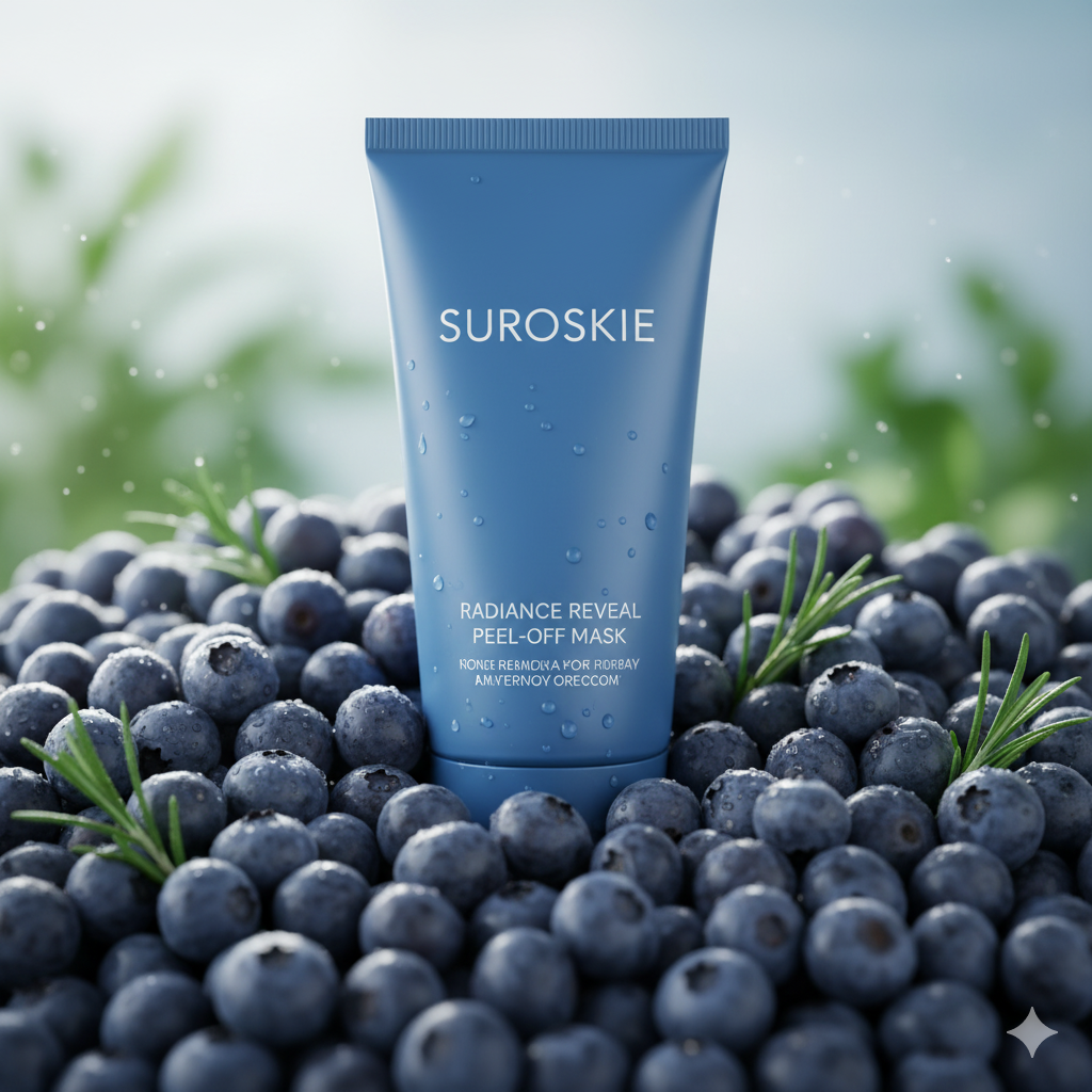 Suroskie Radiance Reveal Peel-Off Mask 75g | Honey, Milk Protein & Collagen | Hydration, Brightening, Instant Glow & Plumped Skin | Korean-Inspired Face Mask for Men & Women