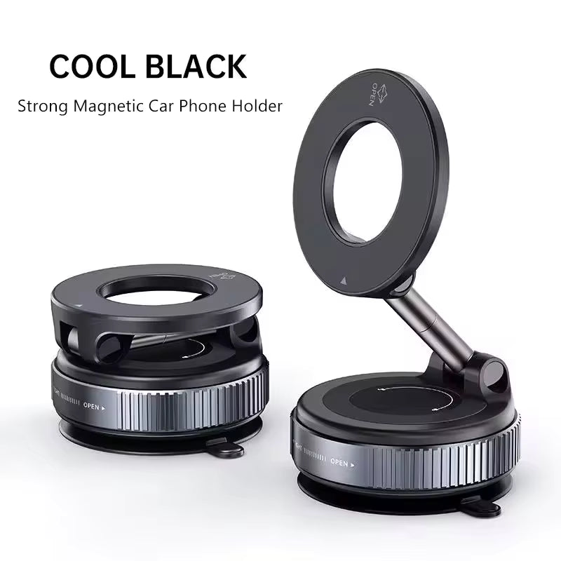 360° Vacuum Magnetic Phone Holder – Strong Suction Mount for Wall, Car, Furniture & Gym | Compatible with iPhone & All Android Phones
